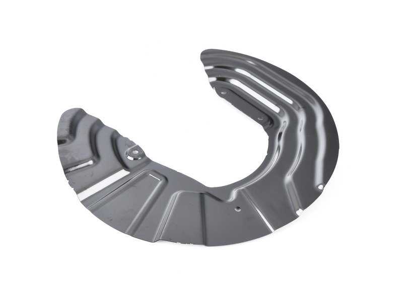 Chapa protectora freno delantero izquierdo OEM 34106787513 para BMW X3 F25 (sDrive18d, sDrive20i) y BMW X4 F26. Original BMW.