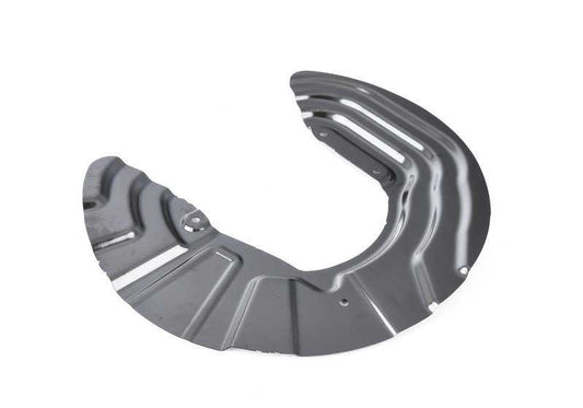 Chapa protectora freno delantero izquierdo OEM 34106787513 para BMW X3 F25 (sDrive18d, sDrive20i) y BMW X4 F26. Original BMW.