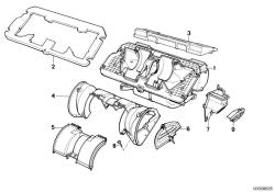 Junta de calefacción OEM 64111384314 para BMW Serie 5 E34 520i M20/M50, manual y automático, 1987-1996. Original BMW.