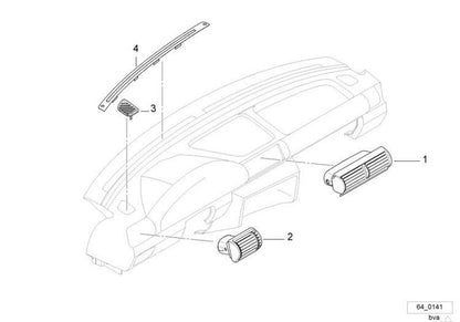 Salida De Aire Salpicadero Para Bmw E36 Compact. Original Recambios
