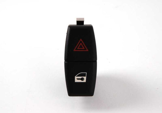 Interruptor de luces de emergencia y cierre centralizado OEM 61316919506 para BMW E60, E60N, E61, E61N, E63, E63N, E64, E64N, E84, E83, E83N, E70, E70N, E71, E72, E89. Original BMW.