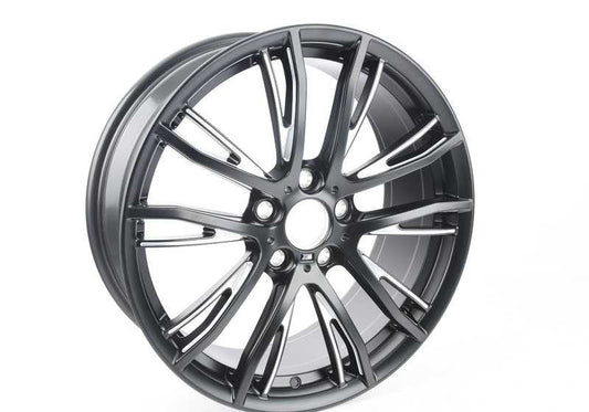 Alloy tire M double radio 624 OEM 36116862772 for BMW F20, F20N, F21, F21N, F22, F22N, F23, F23N. Sports design in 19 "Matte Black Bicolor. Original BMW.