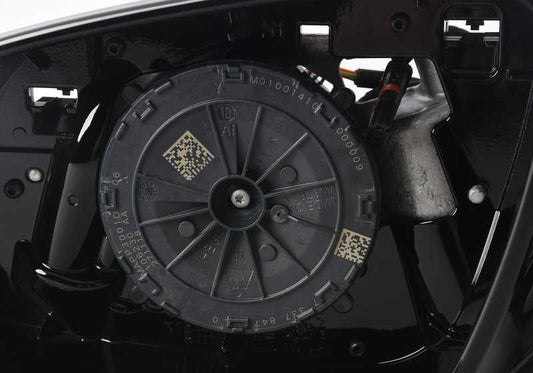 Espelho externo esquerdo sem vidro aquecido OEM 51167350687 para BMW F10, F11. BMW originais.