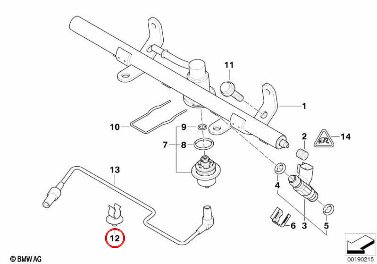 OM 13317515781 cooling system for Mini R52, R53. Original Mini.