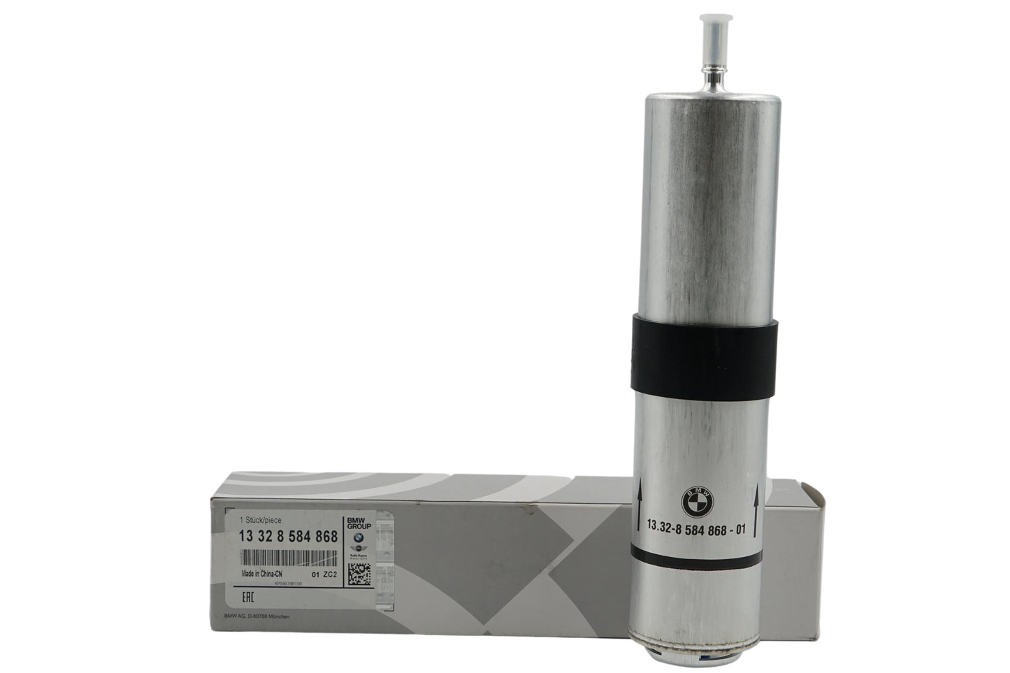 Cartucho filtro de combustible OEM 13328584868 para BMW Serie 1 F40, Serie 2 F45, X1 F48 y MINI F56, F55, Clubman F54... y más. Original BMW y MINI.