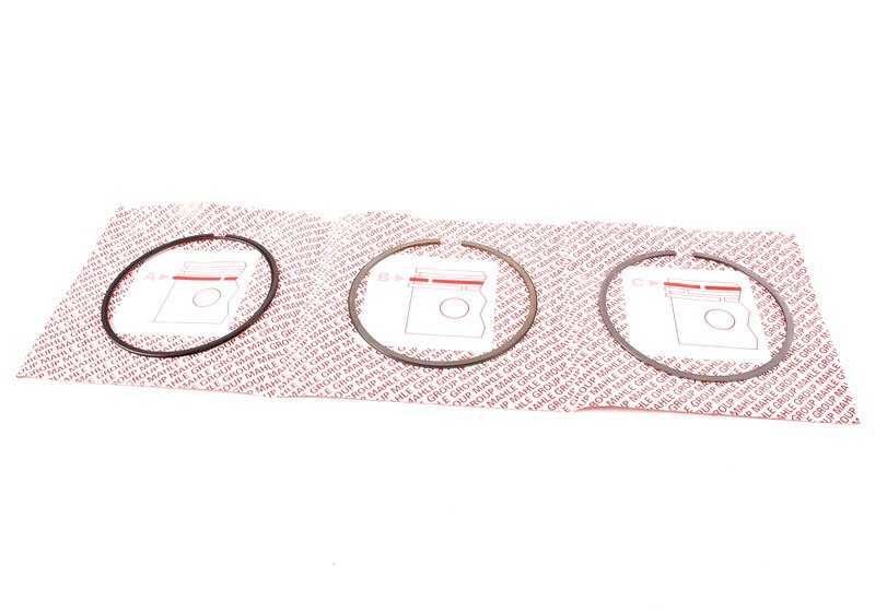 Juego de segmentos de pistón OEM 11257506254 para BMW E36, E46, E39, E60, E65, E66, E83, E53, Z3, E85. Original BMW.