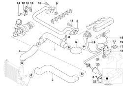 Tornillo hexagonal OEM 11712244540 para BMW E36 318tds, 325td, 325tds, E34, E39, E38... y más. Original BMW.