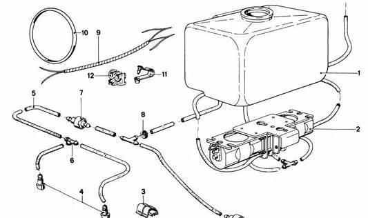 Junta tórica (O-Ring) OEM 07119905680 para BMW E12, E28, E24, 114, 1600, 1602, 2002, 2002ti. Original BMW.
