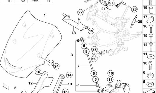 Microinterruptor OEM 61317672092 para BMW Motorrad K 1200 GT, K 1200 RS. Original BMW Motorrad.