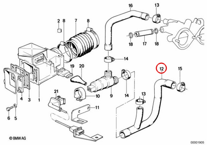 OEM -Eintrittshülle 13411310699 für BMW E28, E24. Original BMW.