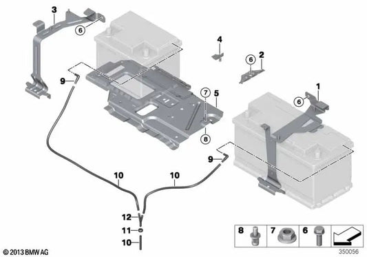 Battery Protector for BMW F15, F85, F16, F86 (OEM 61217629616). Original BMW
