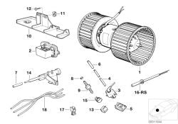 Tubo flexible OEM 64121369914 para BMW Serie 5 E28, E34, Serie 6 E24, Serie 7 E23, E32. Original BMW.