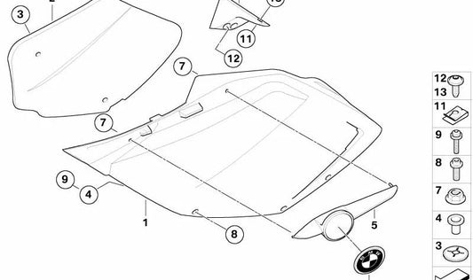 OEM Supporto di Plaquita a sinistra 4663767779 per moto BMW K1200S, K1300S. BMW MOTORAD originale.