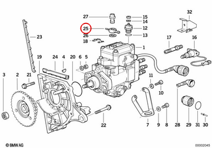 Conector de admisión OEM 13512241756 para BMW E30, E36, E34. Original BMW.