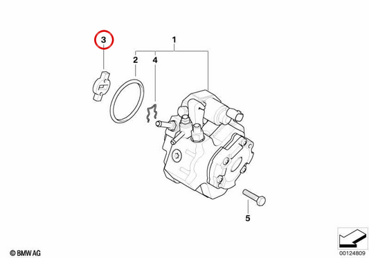 Acoplamiento bomba de alta presión OEM 13527791105 para MINI R50 One D (03/2003 - 07/2006). Original MINI.
