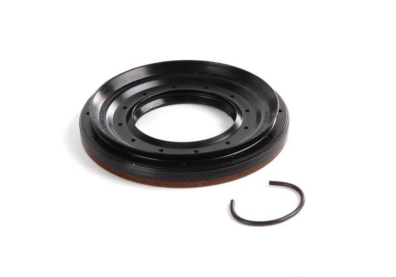 Retén de aceite con anillo de seguridad OEM 33107505605 para BMW E81,E82,E87,E88,E46,E90,E91,E92,E93,E39,E60,E61,E63,E64,E38,E65,E66,E84,E83,F25,F26,E53,E89,E52. Original BMW.