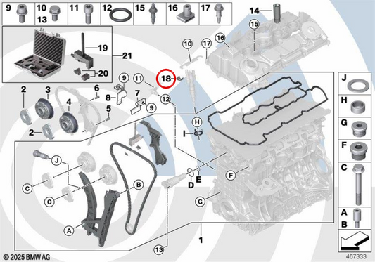 Clip de fixation OEM 13537528539 pour BMW E81, E82, E87, E87N, E88, E46, E90, E90N, E91, E91N, E92, E92N, E93, E93N, E39, E60, E60N, E61, E61N, F10, F11, F18, F18N, E63, E63N, E64, E64N, E38, E65, E66, F01, F01N, F02, F02N, I01, I01N, E84, E83, E83N