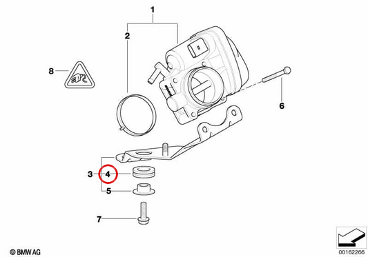 Buse OEM 13547515360 pour MINI R52 Cooper S, R53 Cooper S, R53 Cooper S JCW GP. MINI d'origine.