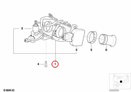 Buse d'accélérateur OEM 13547682789 pour BMW Motorrad R 1200 C, R 1200 CL, R 1200 C Montauk... et plus encore. BMW Motorrad d'origine.