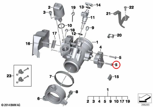 Collecteur d'admission OEM 13547689880 pour motos BMW R nineT, R nineT Pure, R nineT Scrambler, R 1200 R, HP2 Sport... et plus encore. BMW Motorrad d'origine.