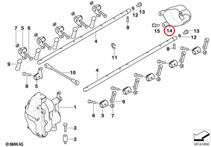 Couverture OEM 13547834067 pour BMW E60, E61, E63, E64. BMW d'origine.