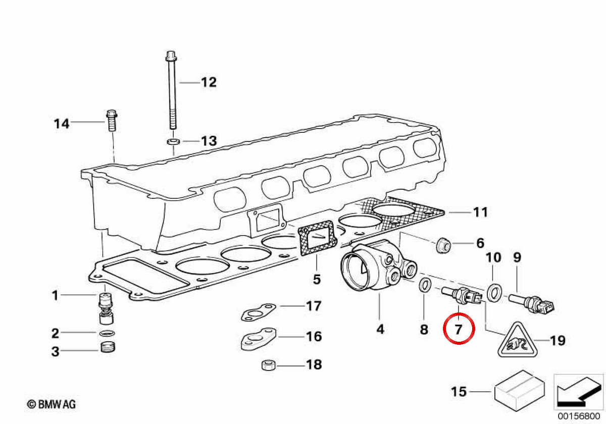 Interrupteur à double température OEM 13621703993 pour BMW E36, E39, E38, E65, E31, E53, Z3, E52. BMW d'origine.