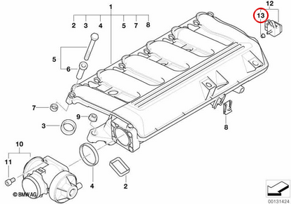 MAP-Sensor Düse BMW — Dichtung Ansaugkrümmer | Ref. 13627792261 Original BMW