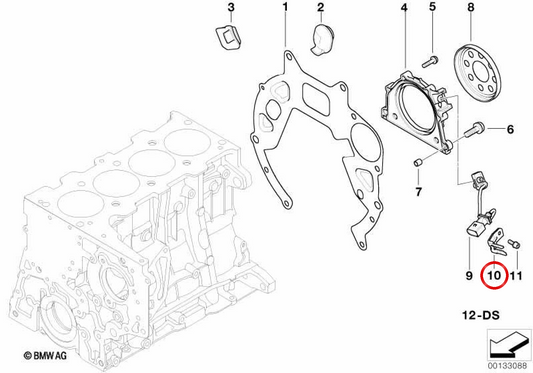 Supporto connettore OEM 13627804172 per BMW E87, E46, E90, E91, E92, E93, E60, E61, E63, E64, E65, E66, E83, E53, E70, E71. BMW originale.