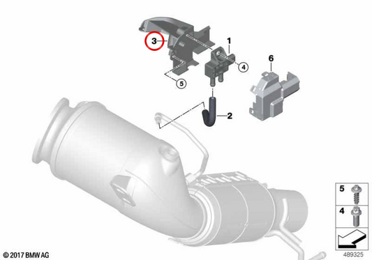 Sensor Sensors Filter of particles OEM 13628682736 for BMW F40, F45, F48, F39 and Mini F60. Original BMW and Mini.