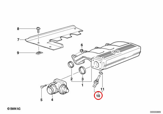 Sensor de temperatura do ar de admissão OEM 13629899008 para motocicletas BMW R1200GS, F800GS, S1000RR... e muito mais. Originais BMW Motorrad.