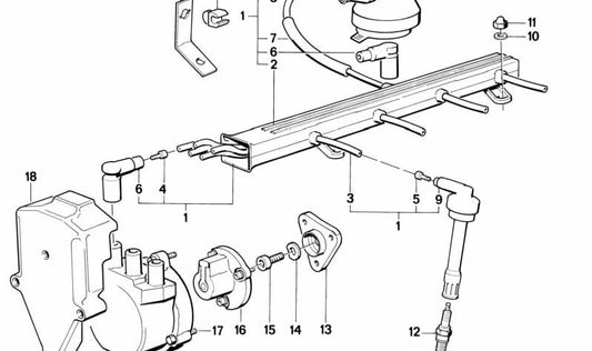 Tapa de culata OEM 11311314640 para BMW E30 M3 Gr.A/DTM con motor S14. Repuesto original BMW.