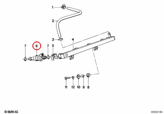 Valvola di iniezione OEM 13641461523 per moto BMW K 1200 GT, K 1200 RS, K 1, K 100 RS, K 1100 LT, K 1100 RS... e altro ancora. BMW Motorrad originale.