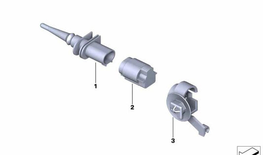Soporte sensor de temperatura OEM 61138091790 para BMW F90, F90N, G30N, G31N, G32N, G11N, G12N, F91, F92, F93, G14, G15, G16, F97, F97N, G01, G01N, G08F, G08NX, F98, F98N, G02, G02N. Original BMW.