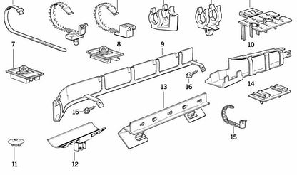 Vis de feuille hexagonale OEM 07119900409 pour BMW E36, E34, E32, Z3. Pièce BMW originale.