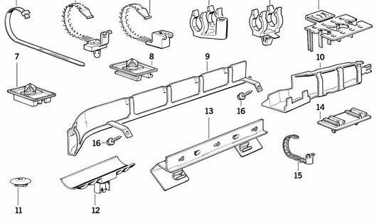 PLASTIC CLOSURE CLOSURE OEM 61131391714 FOR BMW E32, E34. Compatible with several models (see details according to motorization). Original BMW piece.