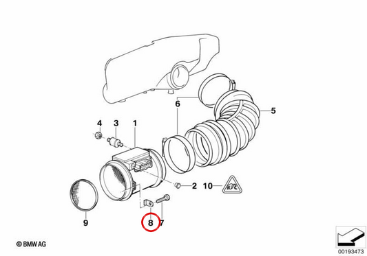 Soporte de sujeción OEM 13711312981 para BMW E34. Original BMW.