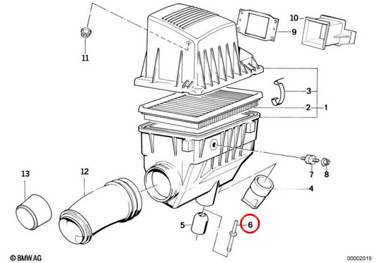 Clip d'extension OEM 13711721597 pour BMW E30, E34. BMW d'origine.