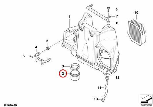 Original BMW Motorrad Gummimanschette OEM 13717672606 für BMW K1200 S, K1300 S, K1200 R, K1300 R, K1200 GT, F800 S, F800 ST, F800 GT, F800 R und mehr.