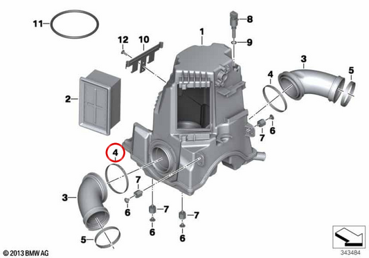 Collier de serrage d’admission D=79,5 OEM 13717680687 pour motos BMW R 1200 GS, R 1200 RT, R nineT, R nineT Pure, HP2 Enduro… et plus encore. Original BMW Motorrad.