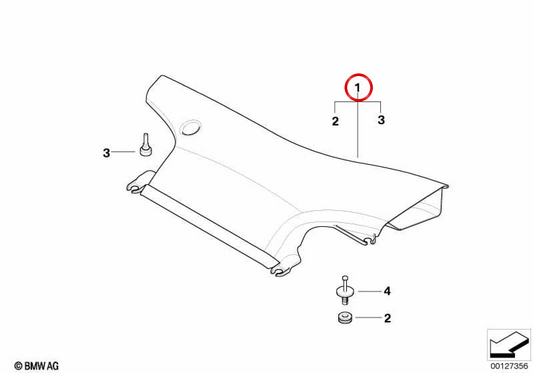 Duto de admissão OEM 13717834085 para BMW E46 (316i, 318i, 320i, 325i, 330i). BMW genuíno.