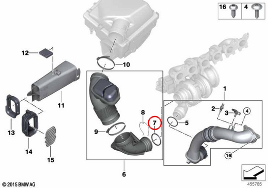 OEM Penality Board 13718637817 per BMW F20, F21, F22, F23, F30, F31, F34, F32, F33, F36, G30, G31, G32, G11, G12, G01, G02. BMW originale.