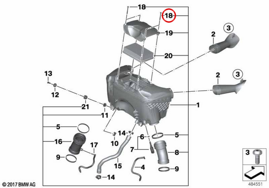 Torx-Schraube M5x50 OEM 13719907858 für BMW Motorrad R 1200 GS, R 1250 GS, R 1200 GS Adventure, R 1250 GS Adventure, R 1200 RT, R 1250 RT, R 1200 R, R 1250 R, R 1200 RS, R 1250 RS Original BMW Motorrad