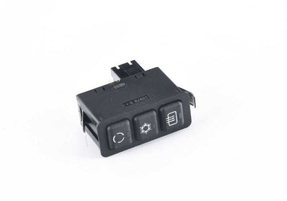 Interruptor desempañador luneta trasera / A/C / recirculación OEM 61311391764 para BMW E34. Original BMW.