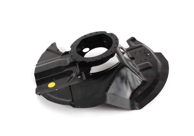 Protector de freno delantero derecho OEM 34116759788 para BMW E46, E85, E86. Compatible con modelos como 325i, 330Cd, entre otros. Pieza original BMW.
