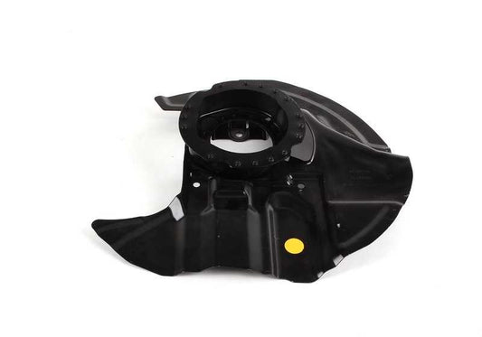 Protector de freno delantero derecho OEM 34116759788 para BMW E46, E85, E86. Compatible con modelos como 325i, 330Cd, entre otros. Pieza original BMW.