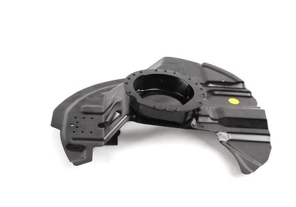 Protector de freno delantero derecho OEM 34116759788 para BMW E46, E85, E86. Compatible con modelos como 325i, 330Cd, entre otros. Pieza original BMW.