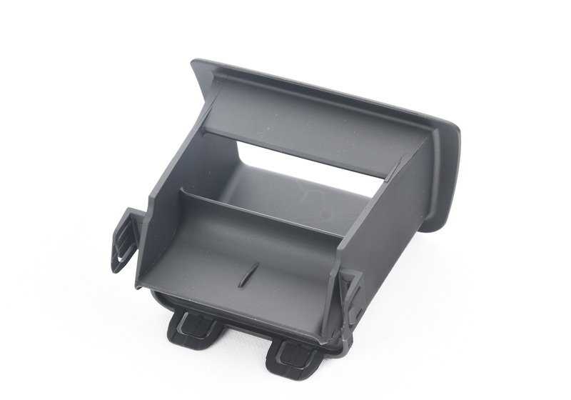Embellecedor guía del cinturón OEM 52207153675 para BMW E61 y E61N. Pieza original BMW. Ideal para reposabrazos trasero central. Color negro.