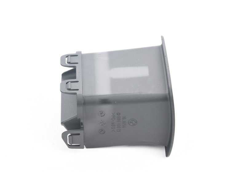 Embellecedor guía del cinturón OEM 52207153675 para BMW E61 y E61N. Pieza original BMW. Ideal para reposabrazos trasero central. Color negro.
