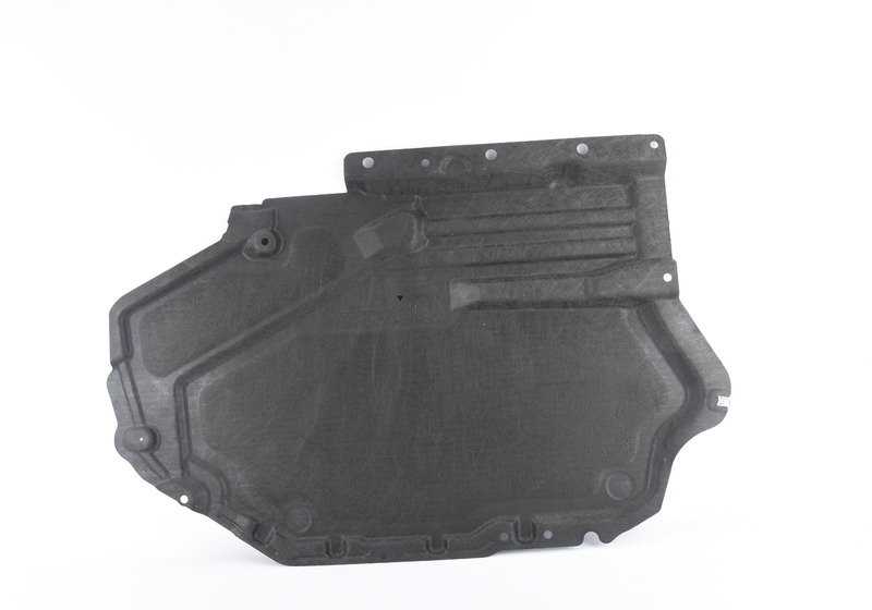 Protector inferior izquierdo depósito OEM 51757377131 para BMW X5 F15 xDrive40e. Compatible con modelos híbridos enchufables (PHEV) 2015-2018. Original BMW.