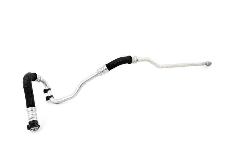 Tubería de retorno del enfriador de aceite OEM 17227589508 para BMW F01, F02. Original BMW.